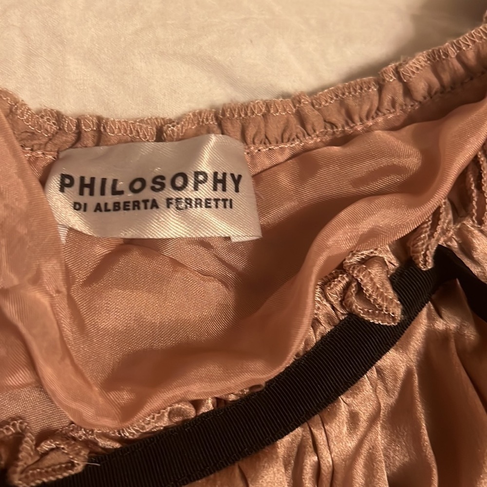 Philosophy Di Alberta Ferretti Silk Mini Dress Pink 6 - Picture 6 of 6